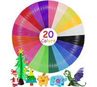 ChenQuanSarl-Filament Stylo 3D Recharge Stylo 3D 1,75Mm 20 Couleurs 10M Chacun 1,75Mm Recharge 3D Pen Filament Total 200M Pour Fil Stylo 3D Matériau Et Recharge Stylo 3D Filament Pla Accessoire