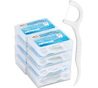 Chenquansarl-Fils Dentaires 400 Pcs Porte Fil Dentaire Avec Manche Cure Dents Plastique Lot De 8 Dental Floss Picks Fils Interdentaires