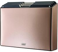 Chenquansarl-Folio Ensemble De 4 Planches À Découper Et Leur Casier De Rangement En Acier Inoxydable - Doré Rosé, Or Rose/Inox