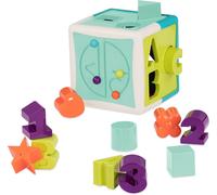 ChenQuanSarl-Formes, Chiffres Et Lettres - Cube D'Activités De Tri De Formes Pour Les Tout-Petits - Jouet De Dextérité - Labyrinthe De Perles - 2 Ans +