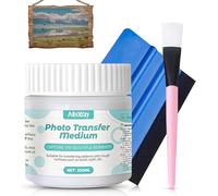 Chenquansarl-Foto Transfer Potch, Médium Transfert Transparent, Médium De Transfert Vernis Pour Transférer Des Images Imprimées Au Laser Sur Du Bois Et De Toile, Convient Pour Artisanat Fait Main, 10
