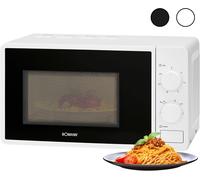 ChenQuanSarl-Four À Micro-Ondes Avec Un Espace De Cuisson De 20 Litres Et Un Éclairage Intérieur Avec 6 Niveaux De Puissance Micro-Ondes Avec Plateau Tournant De Ø24,5 Cm 700W Mw 6014 Cb Blan