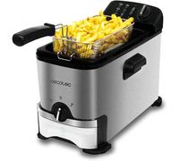 ChenQuanSarl-Friteuse Électrique Cleanfry 3000. 2180 W, 3 L En Acier Inoxydable Avec Filtre Oilcleaner, Couvercle Avec Fenêtre Pour Contrôler La Friture Et Filtre Antiodeurs (3000 Pro Filter)