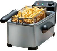 ChenQuanSarl-Friteuse Electrique Huile 3L - Avec Thermostat Réglable Et Panier Friteuse Amovible - Friteuse 2000 W - 32,3 X 20,5 X 18,9 Cm - Inox, Argent
