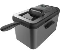 ChenQuanSarl-Friteuse Numérique Cleanfry Luxury 3000 Black. Design Élégant En Acier Inoxydable Et Laquée Noir Avec 3,2 L De Capacité Et 5 Programmes Préétablis. (4,2 L, Dark)