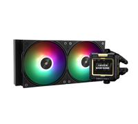 ChenQuanSarl-Frozen Warframe 240 Argb Refroidisseur À Eau Avec 2 Ventilateurs Pwm Et Écran Lcd Ips Résolution 320 X 240 Pour Amd Am4/Am5/Intel Lga1700 Noir