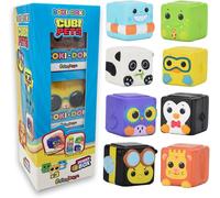 ChenQuanSarl-Funny Box Doki Doki Cubi Pets, Cubes Doux Et Parfumés Avec Animaux En Peluche Pour Enfants, 3 Pièces, Jeux Pour Enfants En Kiosque, Blocs De