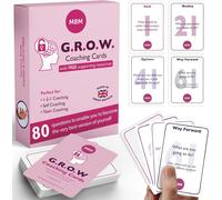 Chenquansarl-G.R.O.W. Jeu De 96 Cartes Pour Coaching D'affaires,Cartes Flash, Les Leaders, Les Entraîneurs Débutants Et Les Entraîneurs Qualifiés