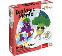ChenQuanSarl-Games, Ecologic Memory Manger De Saison, Jeu De Mémoire Educatif Pour Enfant, 2 Ans Et Plus, Jeu Montessori, Jeu Ecologique