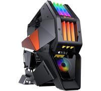 ChenQuanSarl-Gaming Boitier Pc Gaming Conquer 2 Metal Rgb - Structure En Acier - Système Lumineux Rgb Trelux - Panneaux En Verre Trempé - Support De Radiateurs 360Mm