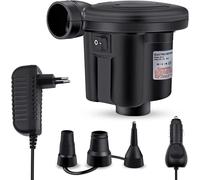 Chenquansarl-Gonfleur Electrique, Pompe À Air Électrique Avec 3 Buses, 2 En 1 Gonfleur/Degonfleur Pour Matelas Gonflable, Matelas Camping, Sofa Gonflable, Piscine Gonflable, 240v/12v