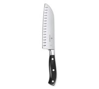 Chenquansarl-Grand Maitre Couteau Santoku, Lame Alvéolée, Forgé, Lavable Au Lave-Vaisselle, Coffret Cadeau, Noir