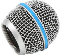 ChenQuanSarl-Grille En Maille À Tête Sphérique Pour Microphone En Acier Inoxydable Pour Shure Beta58 Beta58A Sm58 Sm58Lc Sm58S Sa-M30 Sv100 Ut2 Pgx24 Slx4, Filtre Intérieur En Mousse