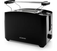 ChenQuanSarl-GrillePainCompact2TranchesFonctionDconglationRchauffageArrtRapideSupportPourPetitsPainsTa6065CbNoir
