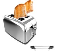 ChenQuanSarl-GrillePainVerticalToastinTime850Inox850WDoubleFenteLongueEtFenteLarge38CmBarresSuprieuresAcierInoxydableArrtEtPopUpAutomatiqueRamasseMiettes