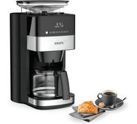 ChenQuanSarl-Grind Aroma Cafetière Filtre Programmable, Broyeur À Grains Automatique Intégré, Café Grains Ou Moulu, 1,25 L, 10 Tasses, Arrêt Automatique, Ecran Numérique Km832810, Noir