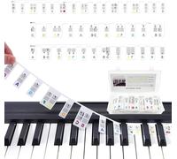 ChenQuanSarl-Guide Des Notes De Piano, 88 Étiquettes De Notes De Piano Détachables Et Réutilisables Pour Les Débutants Ou Les Amateurs De Piano Pour Apprendre À Util r (Coloré)
