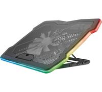 ChenQuanSarl-Gxt 1126 Aura Refroidisseur Ordinateur Portable À Éclairage Multicolore Jusqu'À 17.3 Pouces, Vitesse Réglable, Mode Silence - Noir