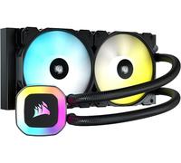 ChenQuanSarl-H100 Rgb Liquid Cpu Cooler - 240Mm Aio - Sp120 Rgb Elite Fan - Convient À Intel Lga 1200/115X/2066, Amd Am4 - Adaptateur Argb De Carte Mère Inclus - Noir