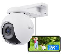 ChenQuanSarl-H8X 2K Caméra De Surveillance Wi-Fi Extérieure, Caméra Panoramique & Inclinable À Double Objectif Avec Vision Nocturne Couleur, Détection Humaine/Véhicule, Défense Active Et Audio Bidire