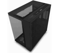 ChenQuanSarl-H9 Elite Noir - Cm-H91Eb-01 - Boîtier Gaming Moyen-Tour Atx Double Chambre - Comprend 3 Ventilateurs F120 Rgb Duo Avec Contrôleur - Panneaux Supérieur, Avant Et Latéral En Verre Trempé