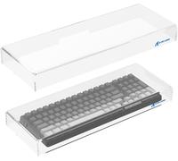 ChenQuanSarl-Housse De Protection Étanche En Acrylique Transparent Pour Clavier Mécanique À 98 Touches, 17,4 X 6,5 X 1,9 Pouces, Compatible Avec Les Tailles Inférieures À 98 Touches, Blanc