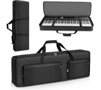 ChenQuanSarl-Housse De Transport Portable Pour Piano Électrique En Oxford 600D Avec Rembourrage En Coton De 10 Mm, Légère, Durable Et Pour Les Voyages, Noir , 88 Key-138X18X38-Cm, Noir Basique