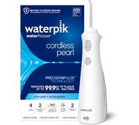 Chenquansarl-Hydropulseur Portable Rechargeable Sans Fil Pearl Pour Les Dents, Les Gencives, Les Soins Des Appareils Dentaires Et Les Voyages Avec 4 Embouts De Fil Dentaire, Accepté Ada, Wf-13 Blanc
