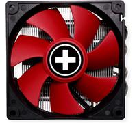 ChenQuanSarl-I404T Intel Ventilateur De Processeur, Top Blow, 92Mm Pwm Ventilateur, 125W Tdp, Rouge/Noir/Argent