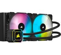 ChenQuanSarl-Icue H115I Elite Capellix Watercooling Pour Processeur (33 Led Capellix Rgb Ultra Lumineuses, Deux Ventilateurs Pwm Ml Rgb De 140 Mm, 400 À 2 000 Tr/Min, Icue Commander Core Inclus) Noir