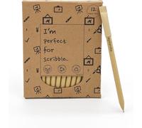 Chenquansarl-I'm Perfect For Scribble, Stylos Écologiques (Paquet De 12), Stylo À Bille À Encre Noire, Fournitures De Papeterie Durables, Pour Le Bureau Ou L'école, Un Arbre Planté