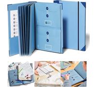 Chenquansarl-In Case I Go Missing Classeur Folio Organ Ur De Documents Multifonction Pour Documents Importants Pour Le Travail, Le Bureau, L'école, La Maison