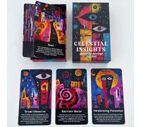 Chenquansarl-Inner Oracle Cards Intuitive, Spiritual Awakening Oracle Deck, Personal Growth Oracle Cards For Beginners