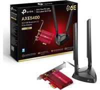 ChenQuanSarl-Intel Wifi 6E Carte Pcie Axe5400, Archer Txe75E, Bluetooth 5.3, (6Ghz/5Ghz/2.4Ghz), Wpa3, Chipset Avec 2 Antennes Tri-Bande À Gain Élevé Et La Base Aimantée, Win 11/10