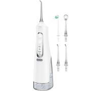Chenquansarl-Jet Dentaire Hydropulseur Portable, Jet Dentaire Sans Fil Rechargeable Avec 4 Modes Capacité De 310 Ml Ipx7 Étanche 60 Jours D'autonomie Pour Maison Et Voyage (Blanc)