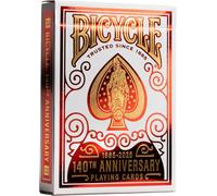 Chenquansarl-Jeu De 54 Cartes À Jouer ¿ Édition 140ème Anniversaire ¿ Métalluxe Doré, As Et Figures Vintage ¿ Glisse Optimale - Poker/Magie