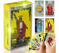 Chenquansarl-Jeu De Cartes De Tarot 78 Cartes De Tarot Cavalier Avec Instructions Incluses Pour Jeux De Cartes De Divination Du Destin Pour Les Fêtes Pour Joueurs Expérimentés Pour Débutants Numérolo