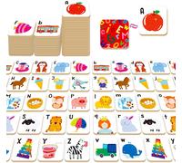 Chenquansarl-Jeu De Mémoire De L'alphabet De 52 Pcs, 26 Paires De Lettres Majuscules Et Minuscules, Jeu Éducatif Pour L'apprentis Précoce Des Tout-Petits, Maternelle, Enfants 3+
