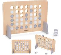 ChenQuanSarl-Jeu De Puzzle 4 En Rangée, Plateau Robuste, Couleurs Douces, Jeu De Société, Jeu De Société, 42 Disques, Apprentis Amusant, Pour Enfants, Règles De Jeu Simples, Jeu De Mémoire En Bois