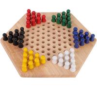 Chenquansarl-Jeu De Société De Dames Chino S Enfants Classique Jeu De Société Éducatif En Bois Halma Pour Familles