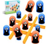 ChenQuanSarl-Jeu De Tic Tac Toe,2 Joueurs Jeux De Société Tic Tac Toe Big Eat Small Game Parents Enfants Interaction Jeux Jeux De Plateau Jouets Pour Enfants Classique Jeu De Société Familial Classiq