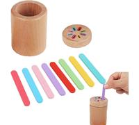 ChenQuanSarl-Jeu Motricité An Avec Couvercle Magnétique, Jouets En Bois Enfants Couleur Jeu De Tri Jeux, Jouet Bebe Montessori Jouet En Bois, Cadeaux D'Anniversaire Et De Fête Pour Enfants