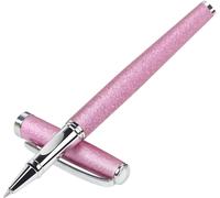 Chenquansarl-Joli Stylo De Luxe Avec Cage, Stylo À Bille Fantaisie, Expérience D'écriture Lisse, Design Élégant Sans Effort, Coffret Cadeau Avec 2 Recharges Noires De 0,5 Mm (Rose)