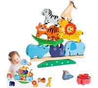 ChenQuanSarl-Jouet À Empiler En Bois Animaux - Pour Enfants À Partir De 2 Ans - Favor L'Apprentis Ludo - Pédagogique Et Le Développement De La Motricité Fine