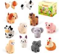 ChenQuanSarl-Jouets Montessori Pour Enfants,Jouets De Motricité Baby,Tri Des Couleurs & Jeux D'Apprentis Assortis, Couleurs Vives,Montessori Éducatifs Enfant Cadeau Pour Garçons Filles (Animaux)