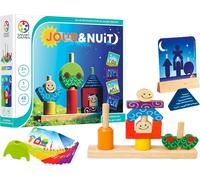 Chenquansarl-Jour Et Nuit - Jeu De Réflexion En Bois - Reproduis Les Images Pas À Pas - 48 Défis De Niveaux Différents - 1 Joueur - Pour Enfants À Partir De 3 Ans, Klar