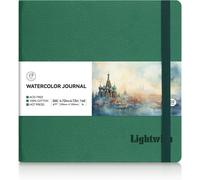 Chenquansarl-Journal Aquarelle Carré, 100 % Coton, Presse À Chaud, Petit Carnet De Croquis 12 X 12 Cm, 20 Feuilles (63,5 Kg/300 G/M²), Sans Acide Pour Aquarelle, Gouache, Acrylique