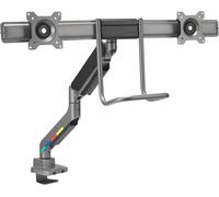 ChenQuanSarl-K58272Ww Smartfit Bras Double, Mécanisme De Ressort À Gaz, Support Ergonomique Pour Écran D'Ordinateur, Supporte Les Écrans De 19 À 32"" (Jusqu'À 9 Kg), Vesa 75/100 Mm, Rotation À 360°