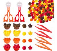 ChenQuanSarl-Kit De Bricolage D'Automne - Jeu Montessori - 2, 3, 4, 5 Ans - Jeu Pour Enfants À Partir De 2 Ans - Tri - Jouet À Empiler - Jouet À Compter Et À Trier