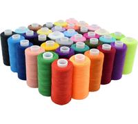 Chenquansarl-Kit De Fils À Coudre, 36 Couleurs En Polyester, 400 M Par Bobine, Pour La Couture À La Main, La Broderie, Les Voyages Et Le Bricolage